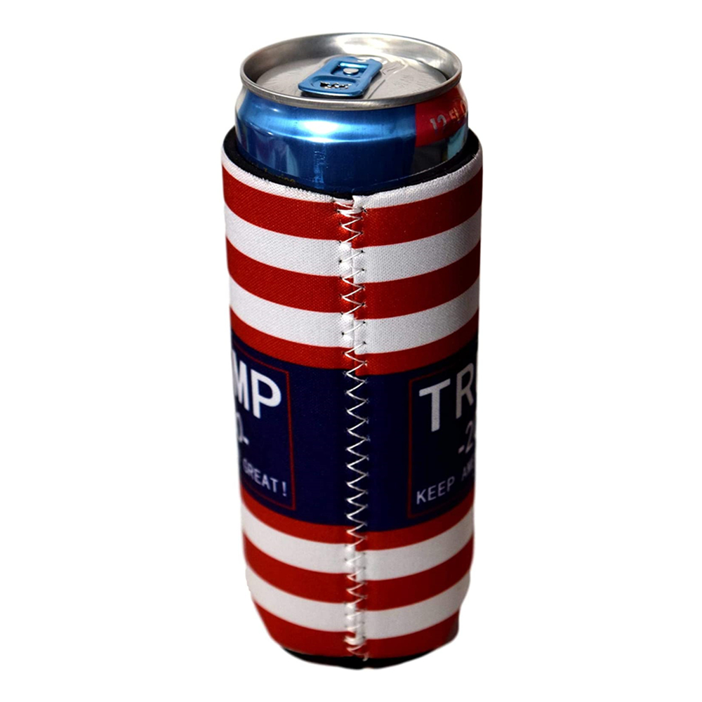 Campaign Theme Can Cooler, custom koozie with logo imprint 3