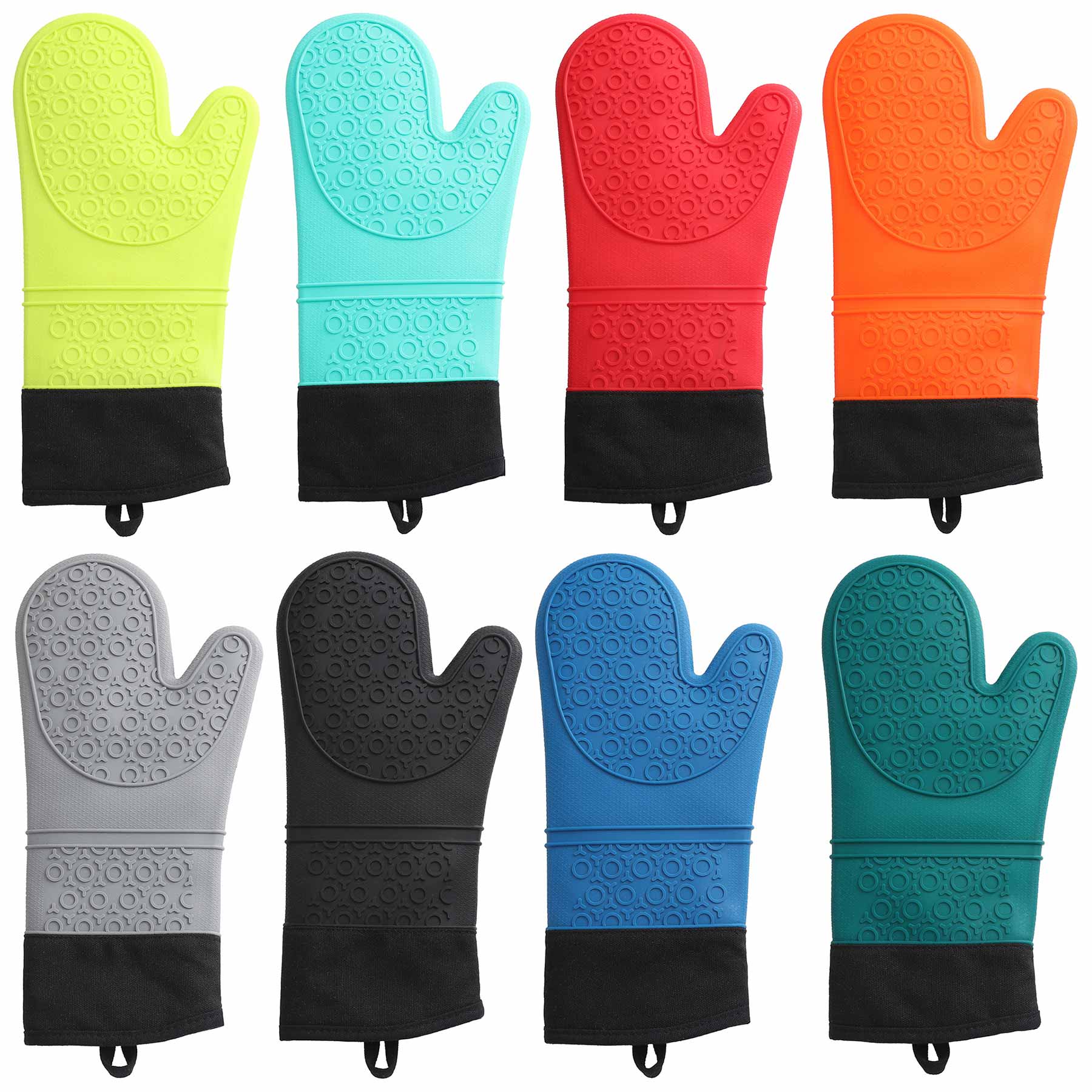 Silicone Isolation Oven Cooking Mitten Gloves 1