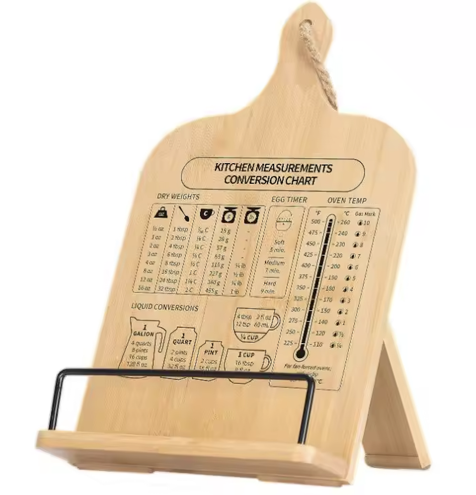 Bamboo Cookbook Stand 3