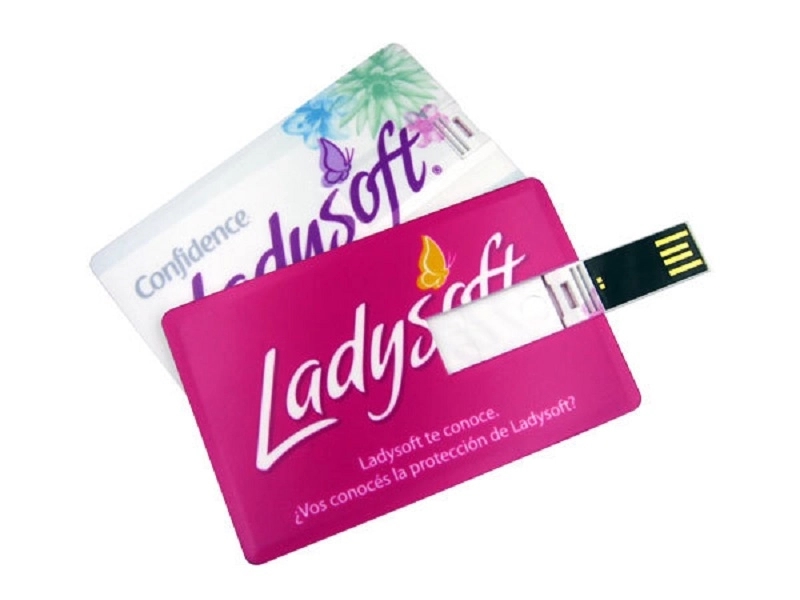 Glacier Plastic USB Flash Drives w/ Custom Logo 1