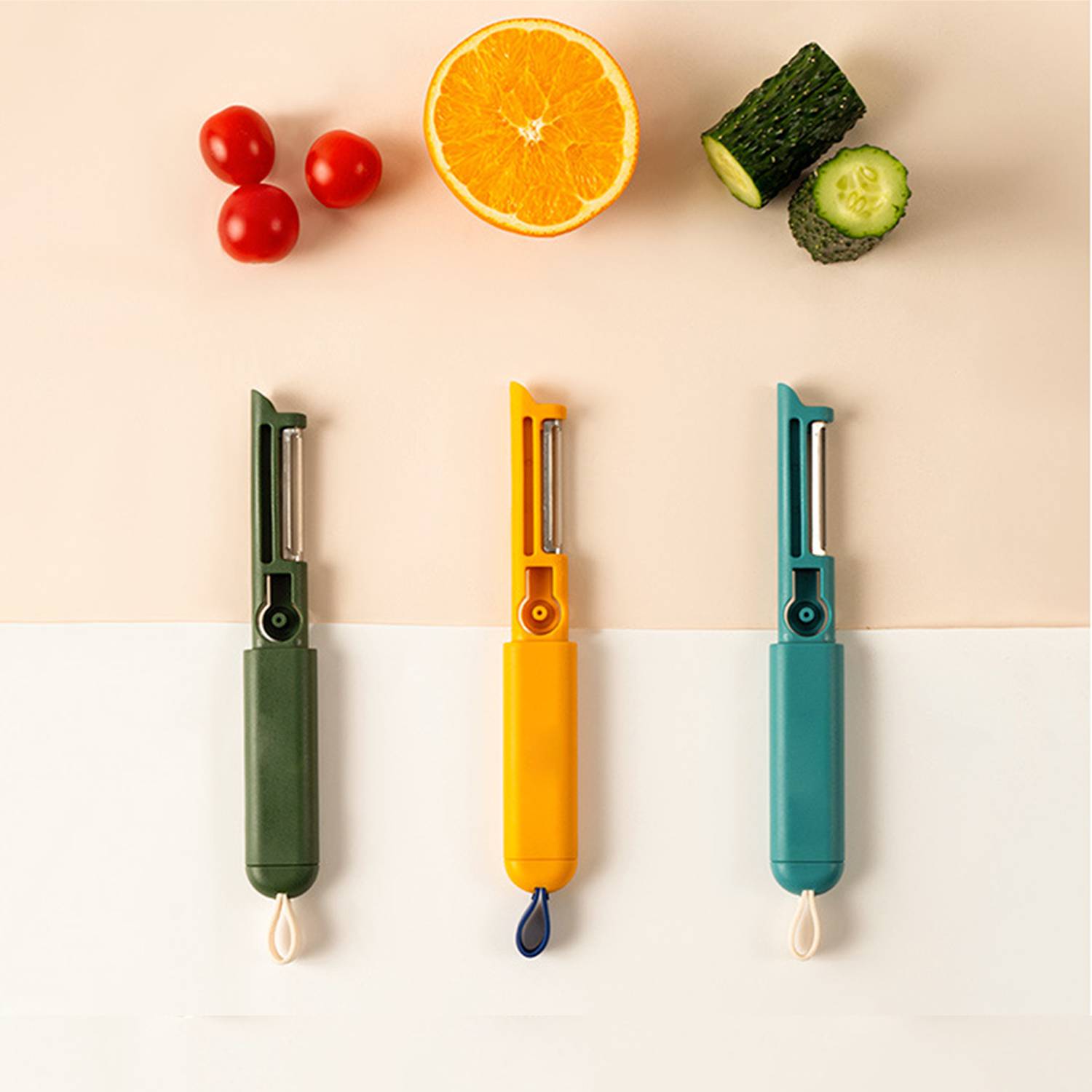 Fruit Brush Paring Knife 2 in 1 6