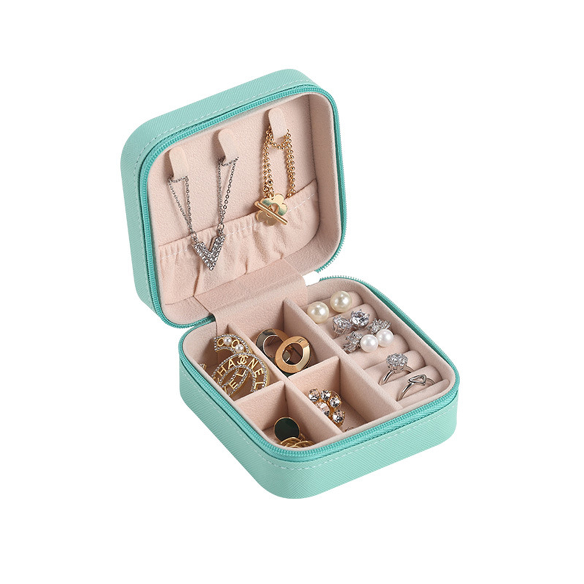 PU Leather Multi-Layer Jewelry Organizer 5