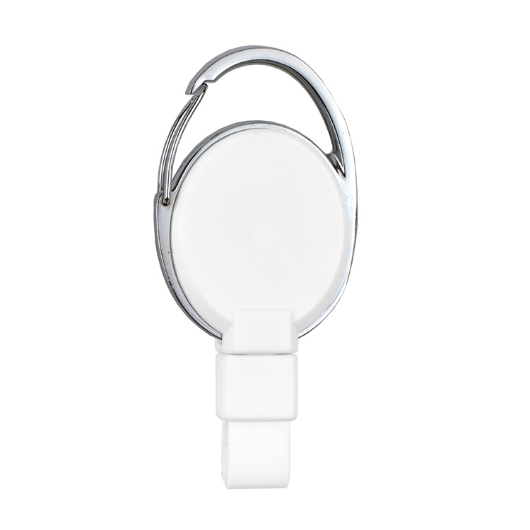 PVC FREE RECYCLED PLASTIC CARABINER BADGE REEL W/METAL CLIP (Patent US 11,974,638 B1) 16