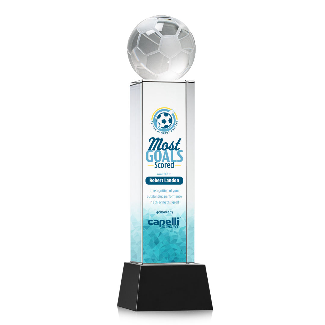 Soccer Ball VividPrint™ Award on Belcroft - Black 11