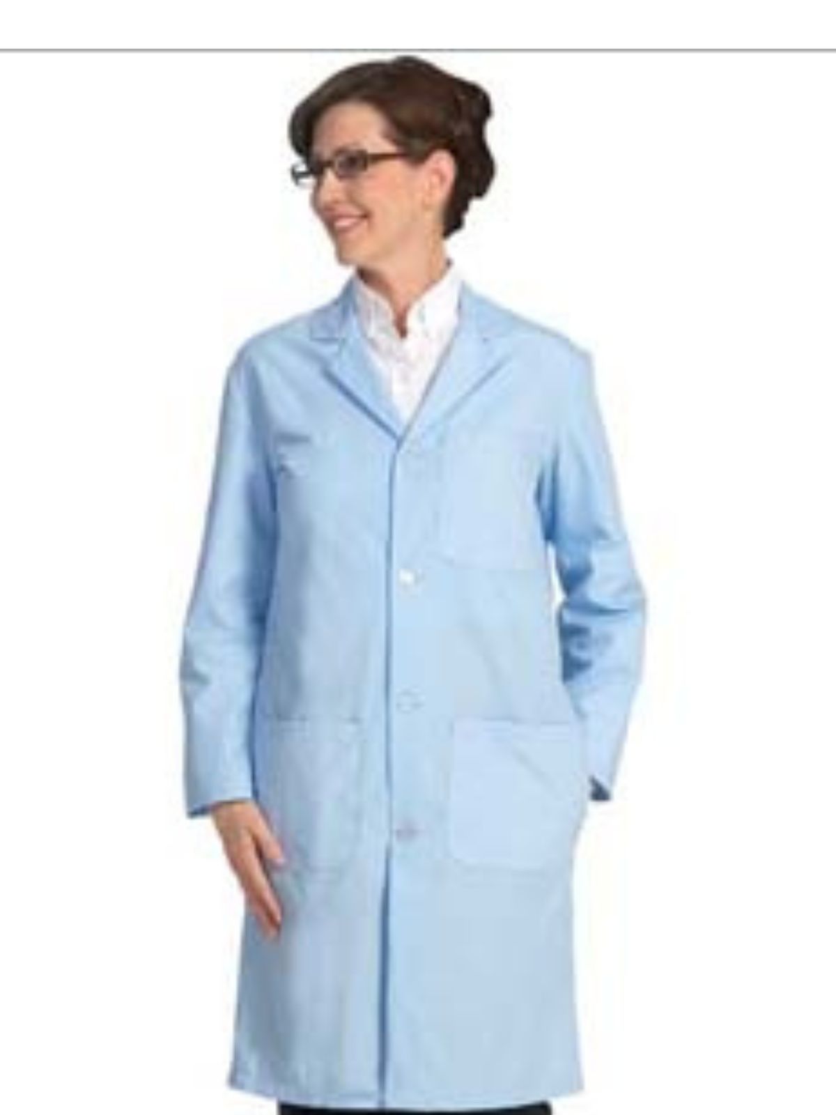 Fashion Seal Lab Coats - Unisex Three-Pocket 41" Full-Length Button Closure Lab Coat 3