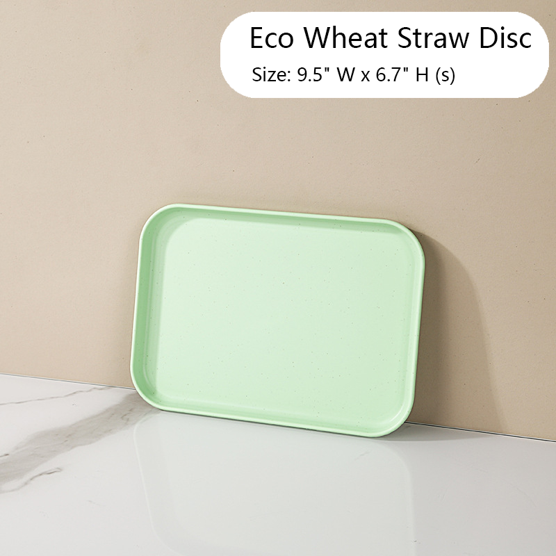 Eco-friendly Wheat Straw Rectangular Plates (S size) 3