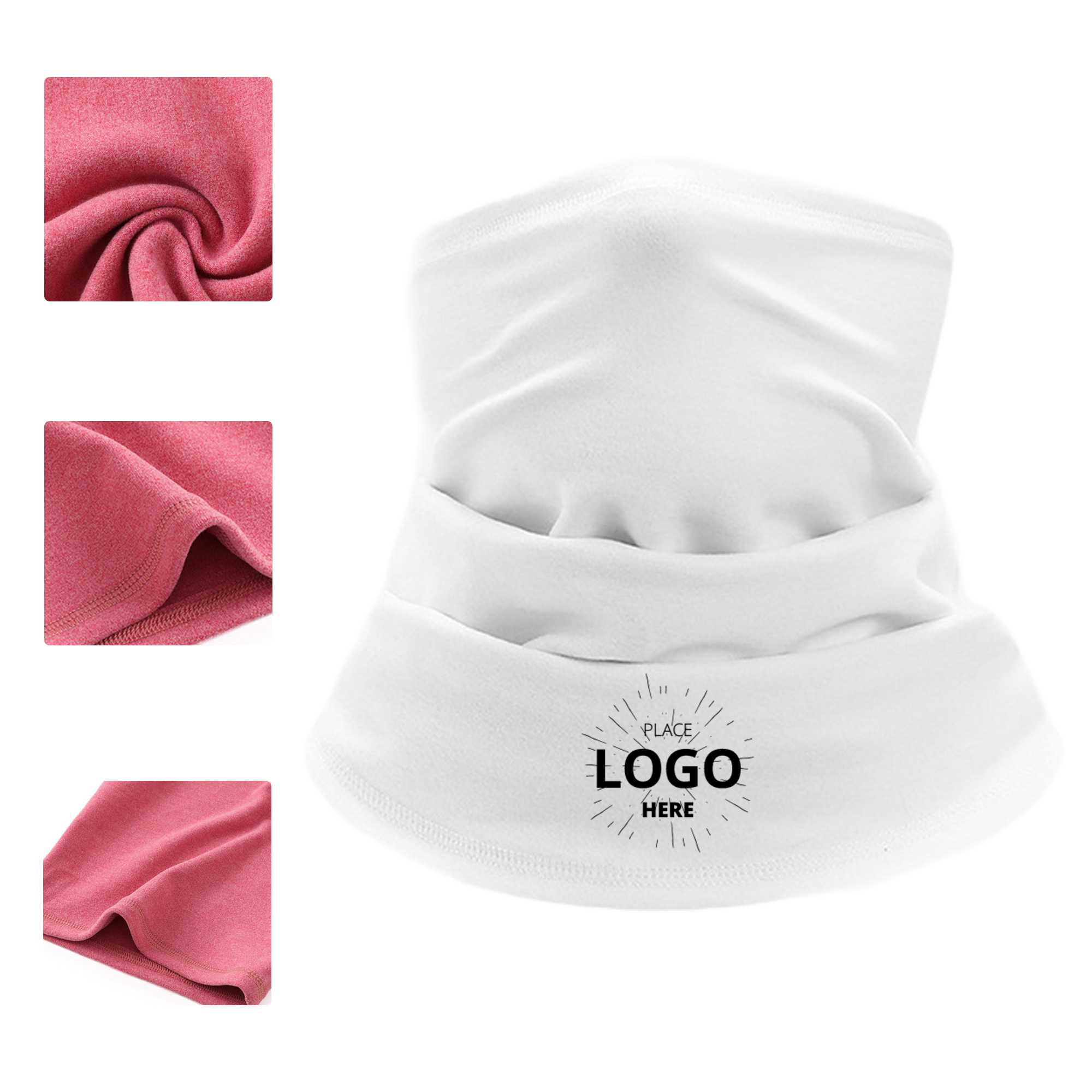 MOQ 50 Multifunctional Winter Neck Gaiter Fleece Face Mask for Outdoor 2