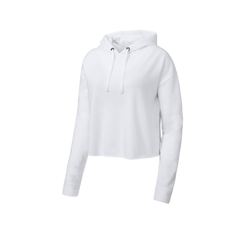 Sport-Tek Women's PosiCharge Tri-Blend Wicking Fleece Crop Hooded Pullover, custom hoodie or sweatshirt with logo imprint 23