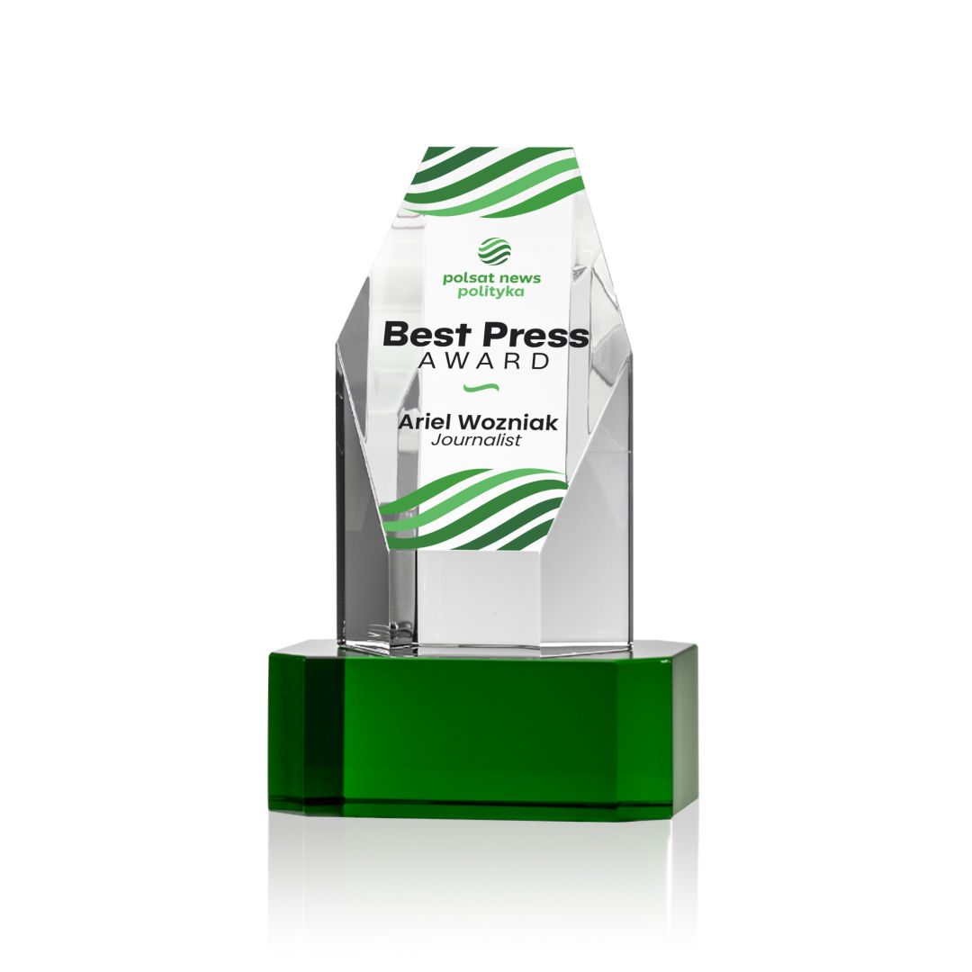 Ashford VividPrint™ Award on Base - Green 4
