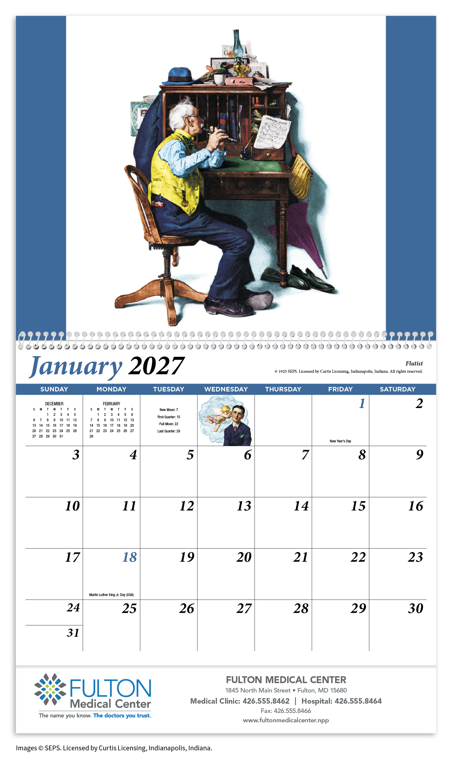HotLine® Products Rockwell Pharmacy Special Markets Calendar 58