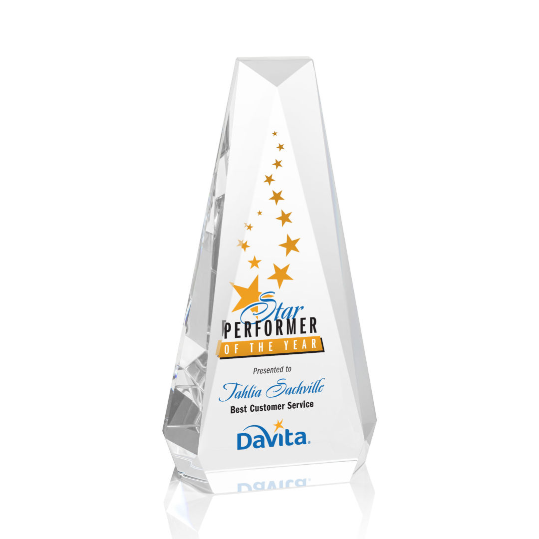 Carmel VividPrint™ Award - Clear, custom award with logo imprint 9