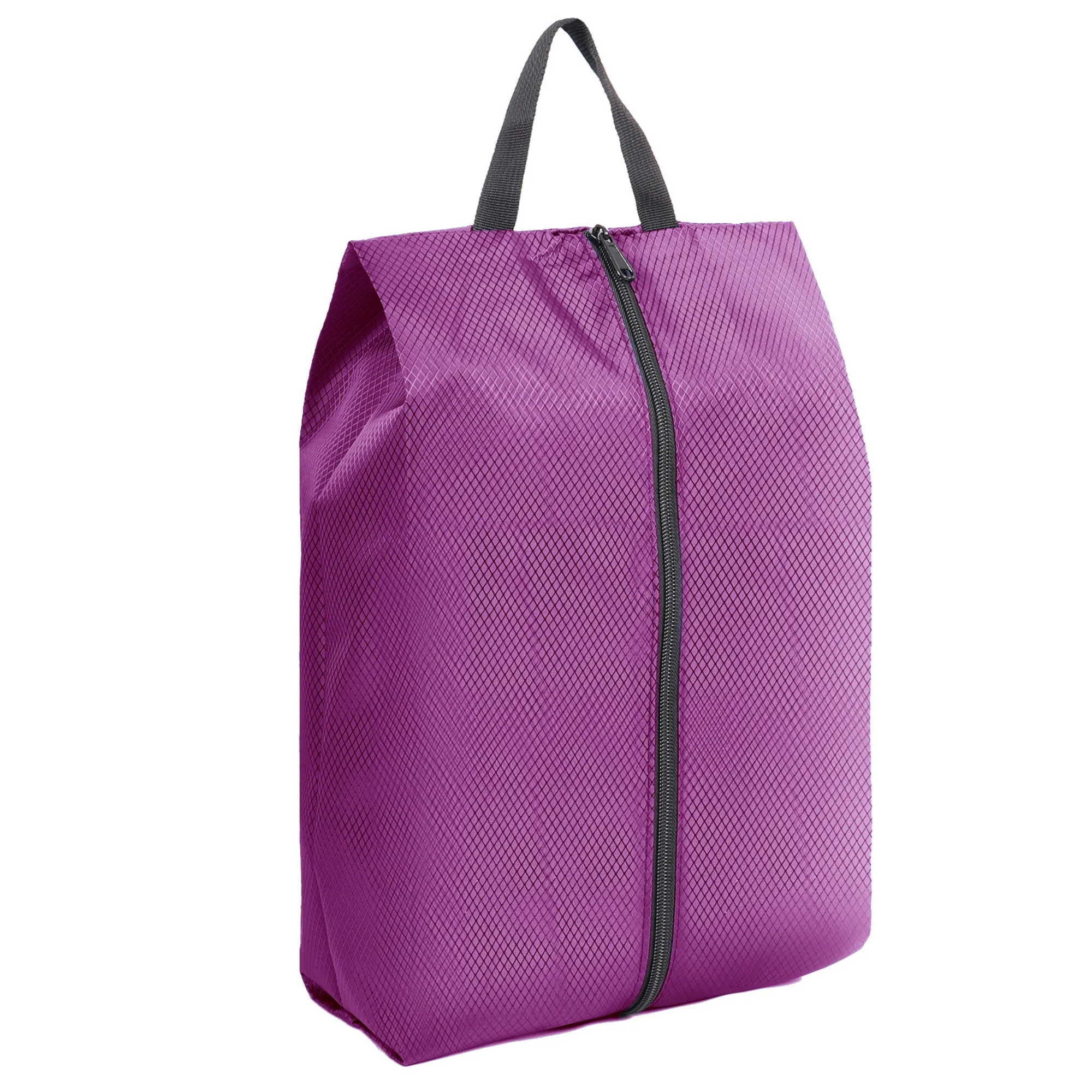 Waterproof Diamond-Lattice Nylon Handheld Shoe Storage Bag 7