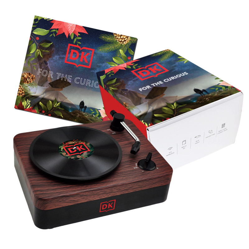 Turntable Wireless Speaker with Custom Record Envelope and Custom Sleeve 9