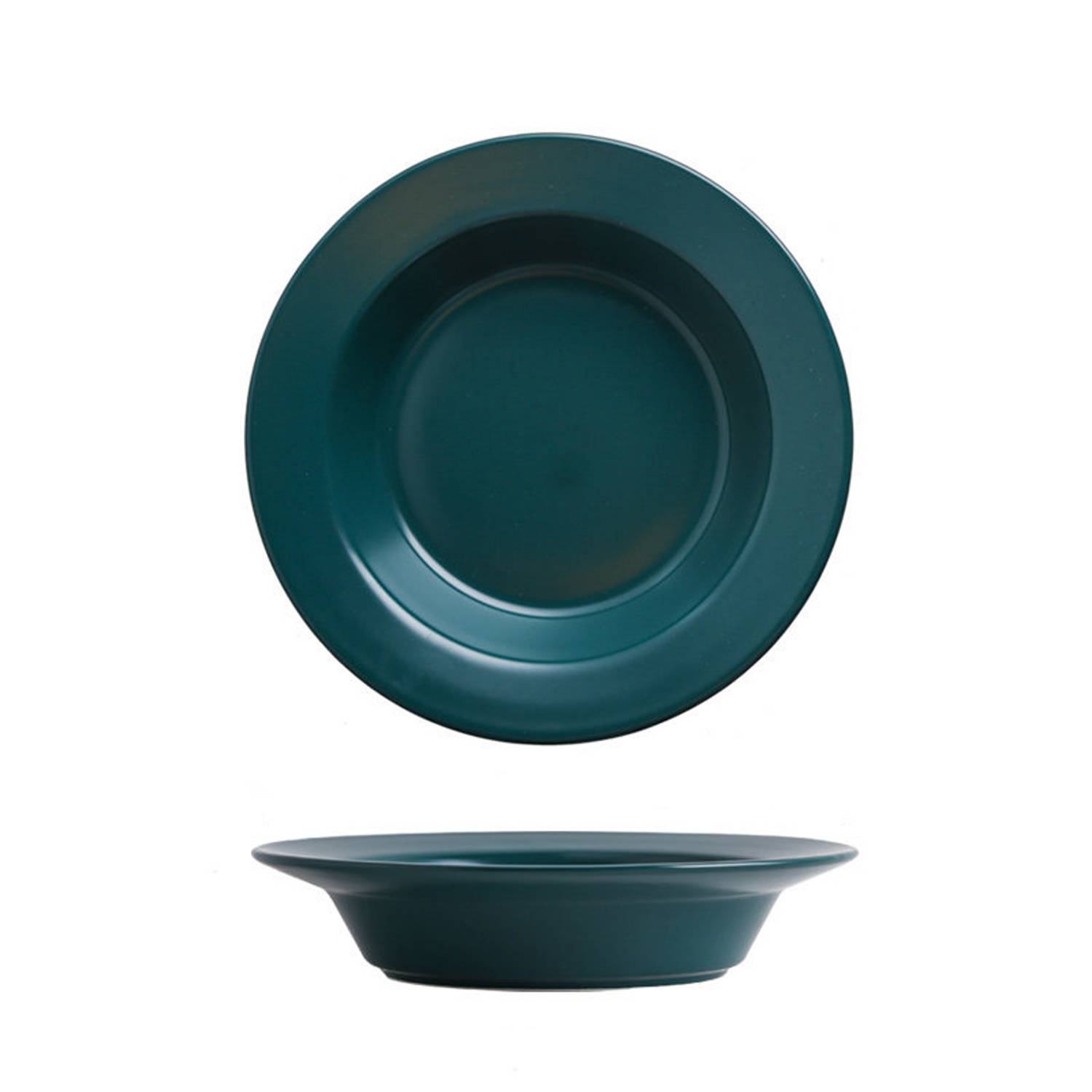 8 Inch Round Ceramic Dinner Plate 6