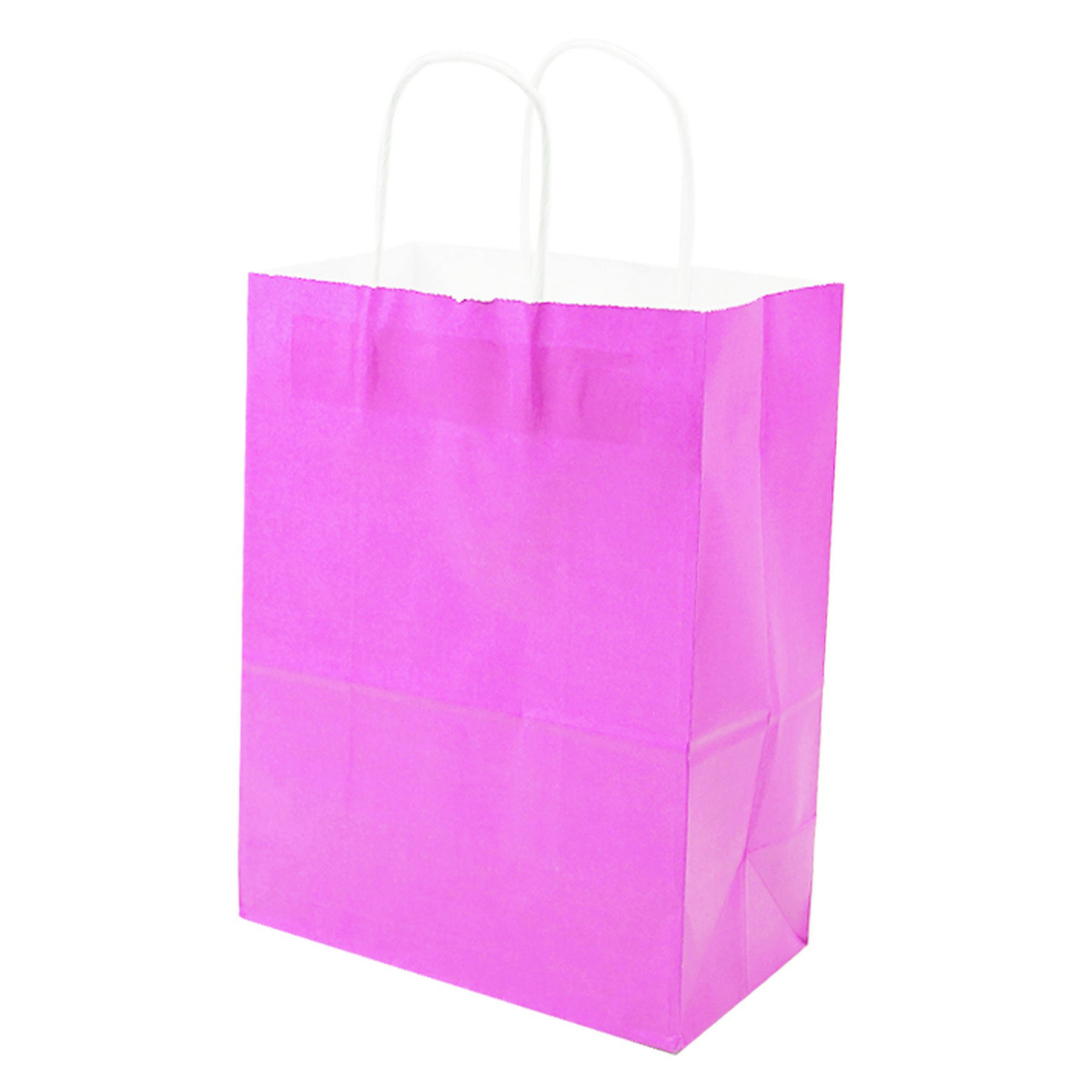 Natural Kraft Paper Shopper Tote Bag(6" W x 8" H x 3" D) 6