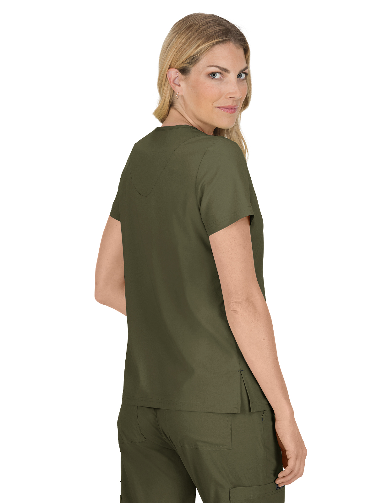 koi - Basics - Women's Four-Pocket Stretch V-Neck Becca Top 83