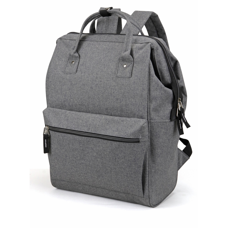 Wide Mouth Polyester Laptop Computer Backpack Bag 6