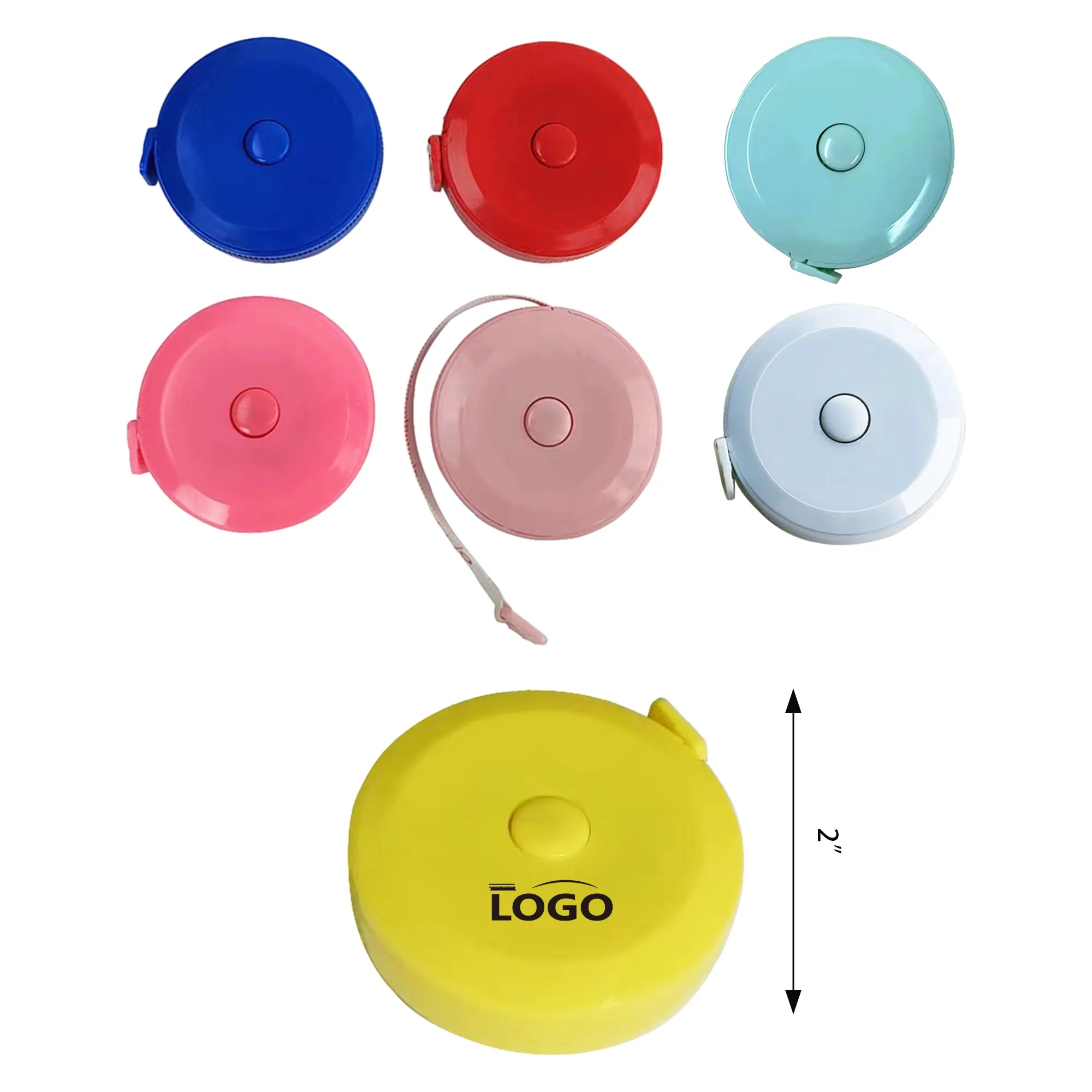 60 Inch Self-Retractable Plastic Tape Measure MOQ 50PCS 2