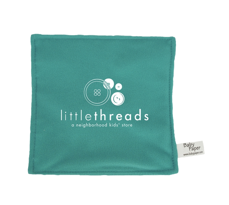 6" Turquoise Baby paper with one color imprint 2