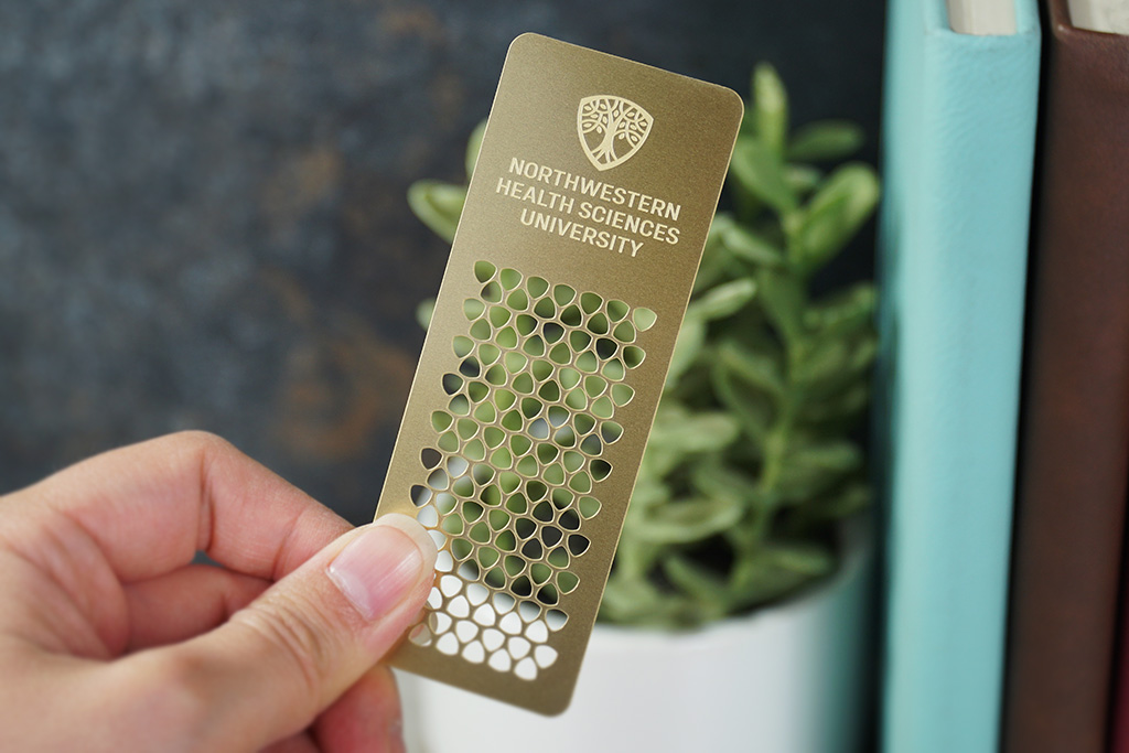 Metal Bookmarks, custom desk accessory with logo imprint 3