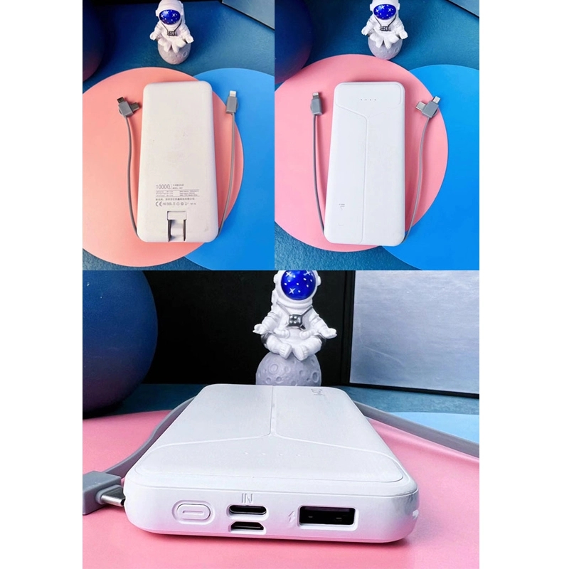 Power Bank with Plug Ultra Slim 10000mAh 4
