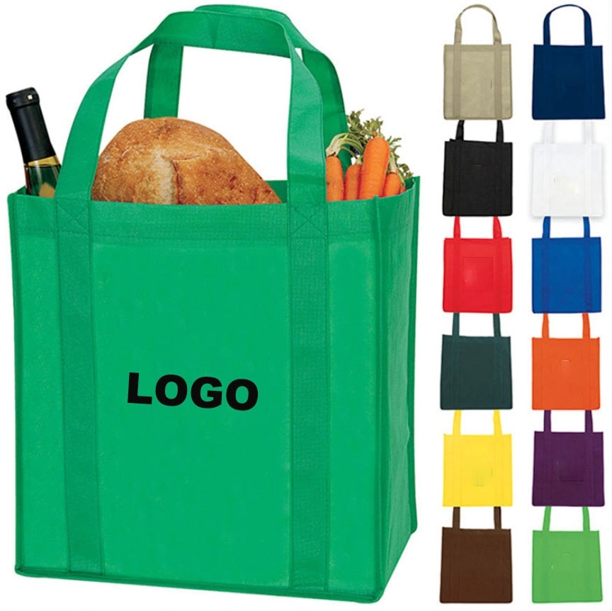 Custom Grocery Tote Bags w/ 20" Handle 1