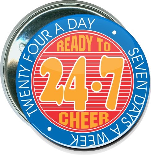 Ready to Cheer 24/7, Cheerleading Button 1