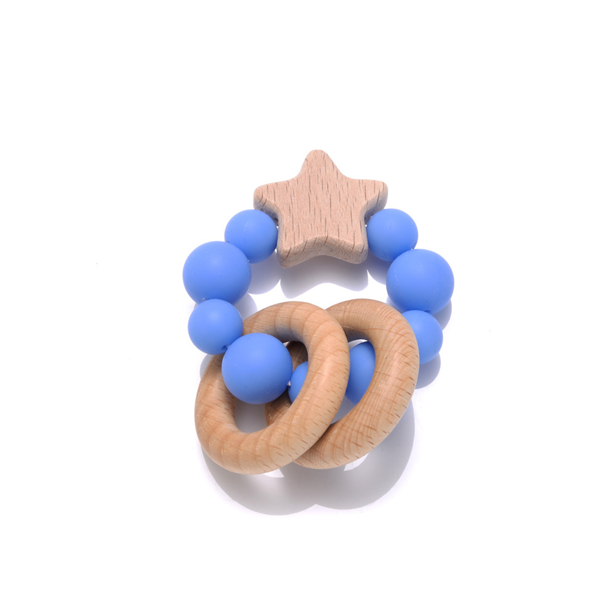 Custom Logo Beechwood Baby Teether 8