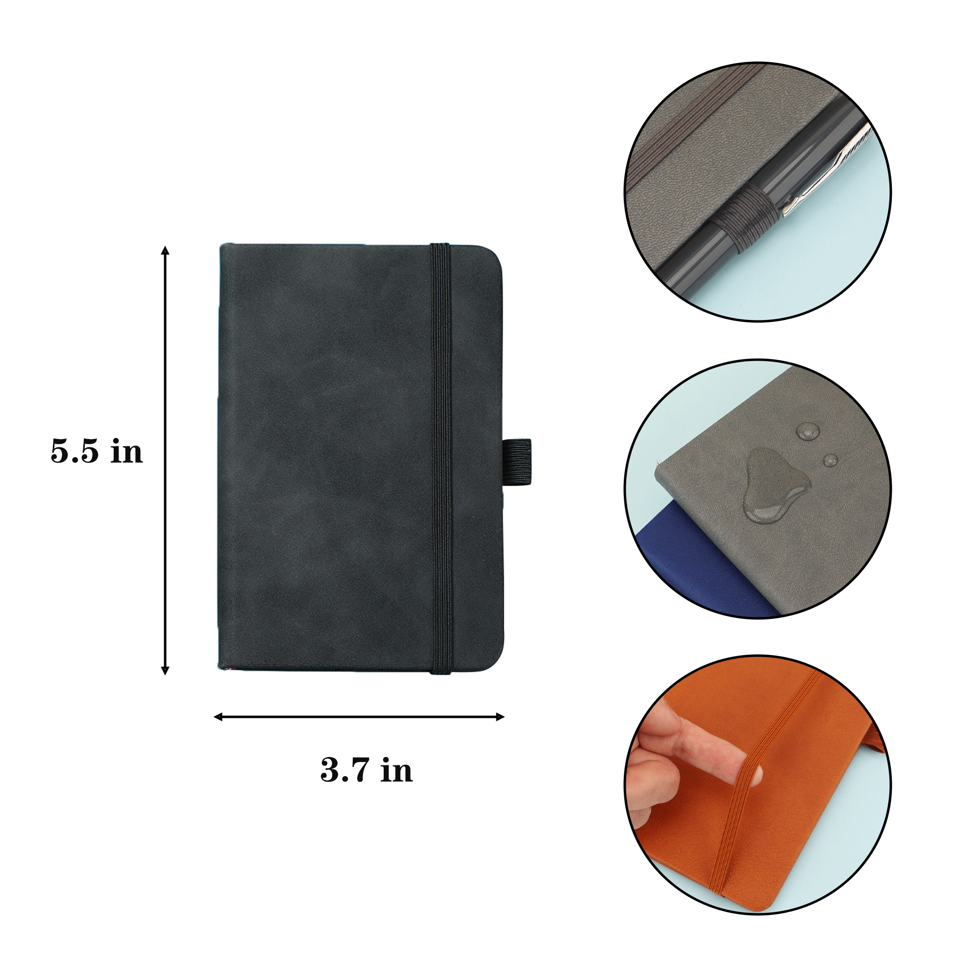 A6 Portable Pocket Notebook With Shoulder Strap 8