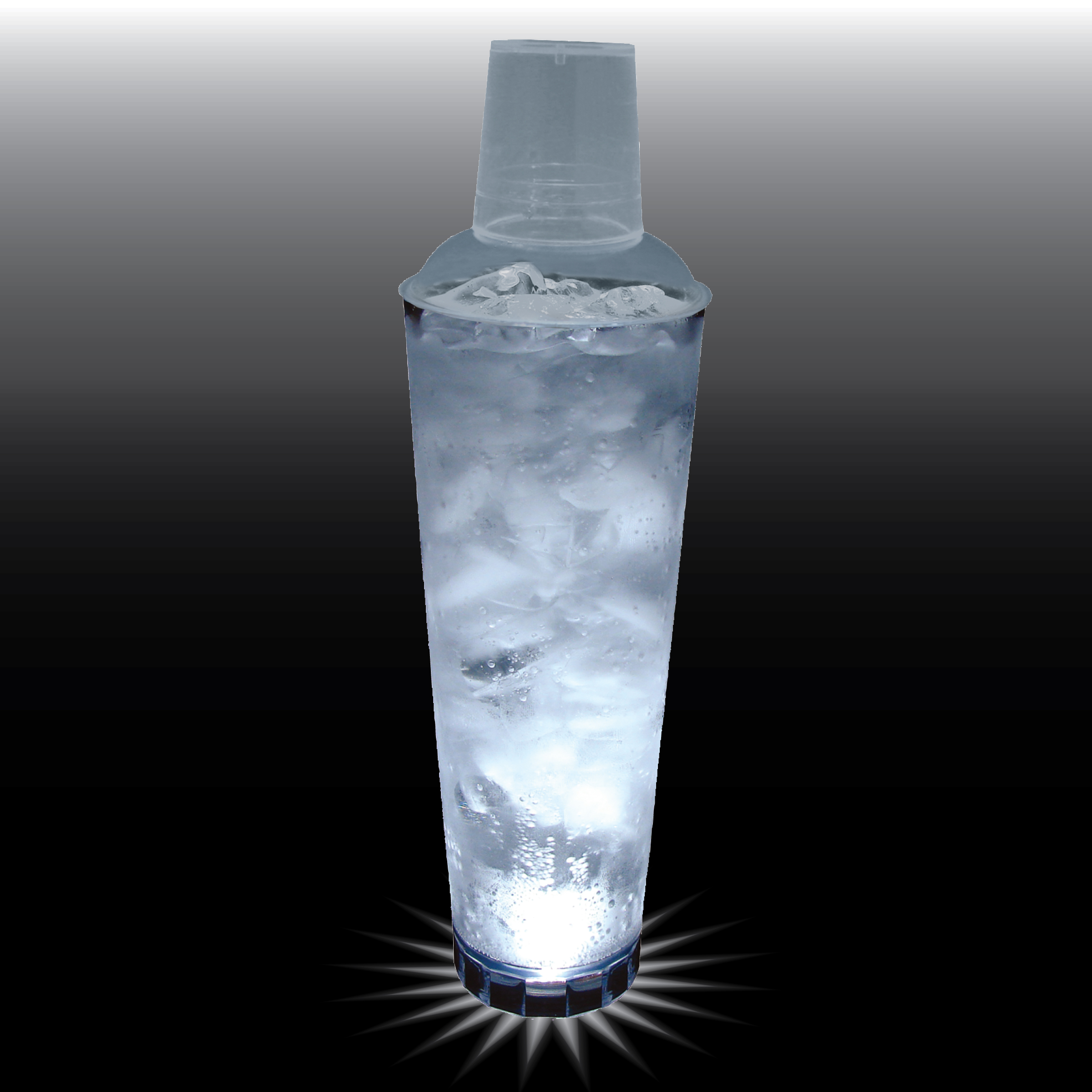 24oz Single Light 3 Piece Large Volume Plastic Cocktail Shaker 9
