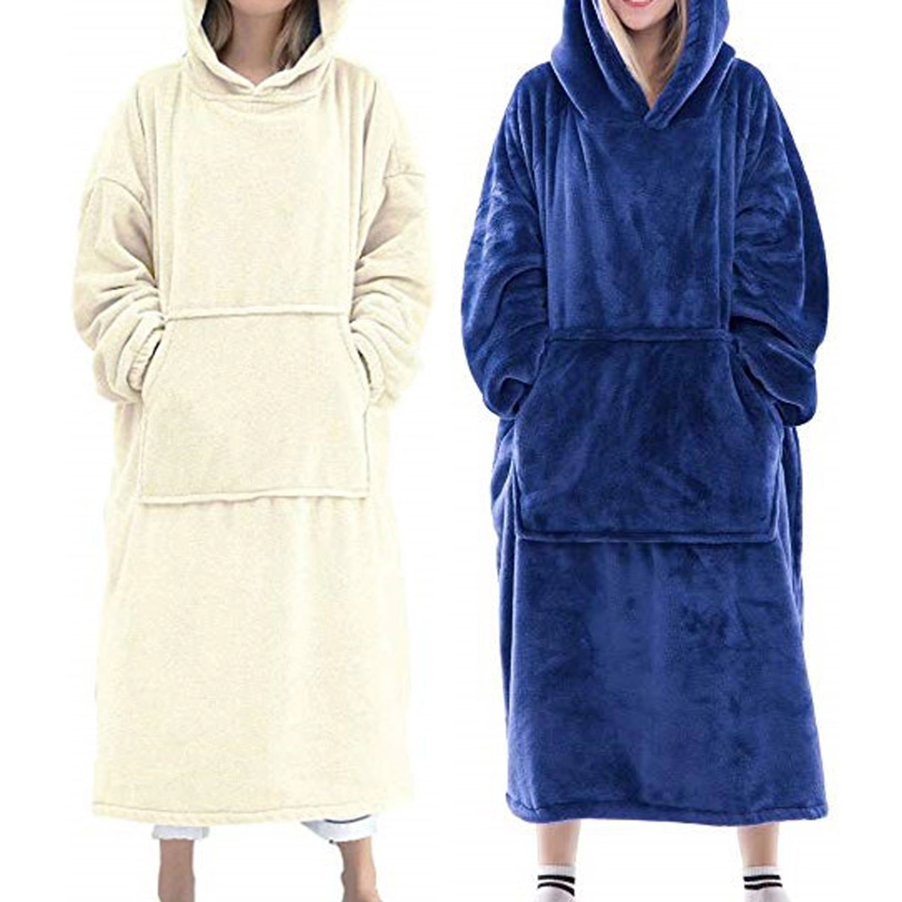 Sherpa Fleece Hoodie Wearable Blanket, custom hoodie or sweatshirt with logo imprint 3