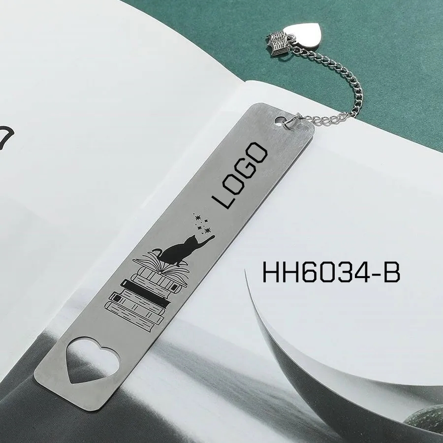 NEW Stainless Steel Bookmarks with Charms 2