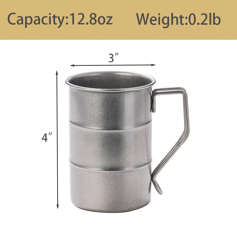 Vintage Oil Drum Stainless Steel Mug 2