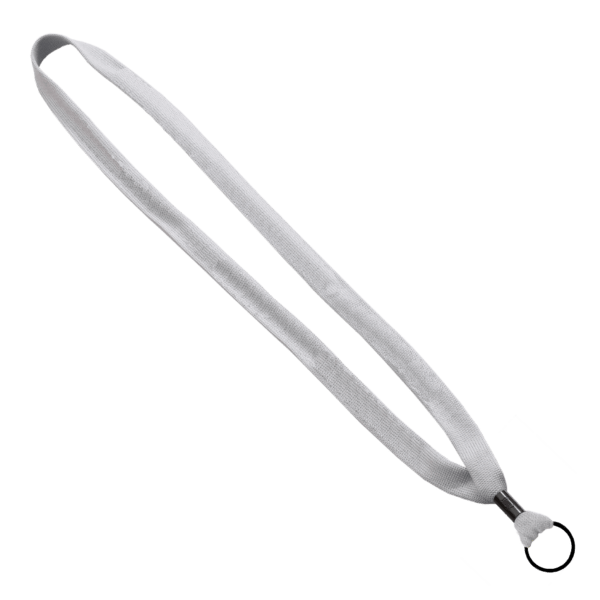 5/8" Polyester Shoelace Lanyard with Metal Crimp & Split-Ring 31