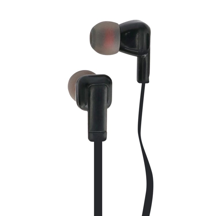 Silicone Earbuds with Inline Mic - TRRS 3.5mm Black 2