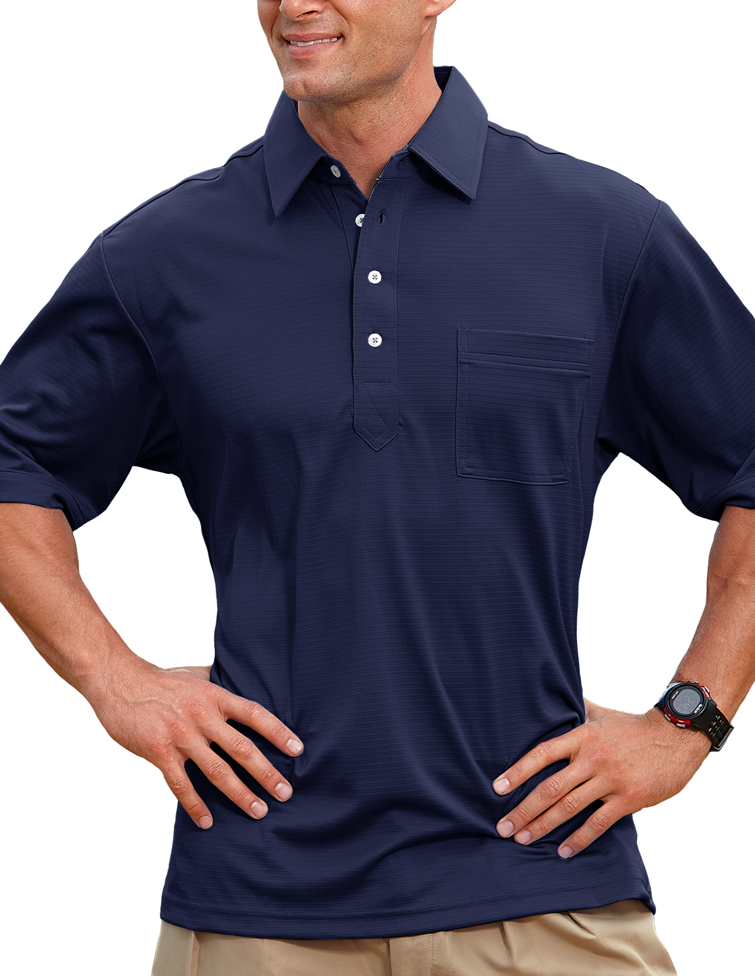 Men's Members Only Ottoman Solid Polo Shirt 3