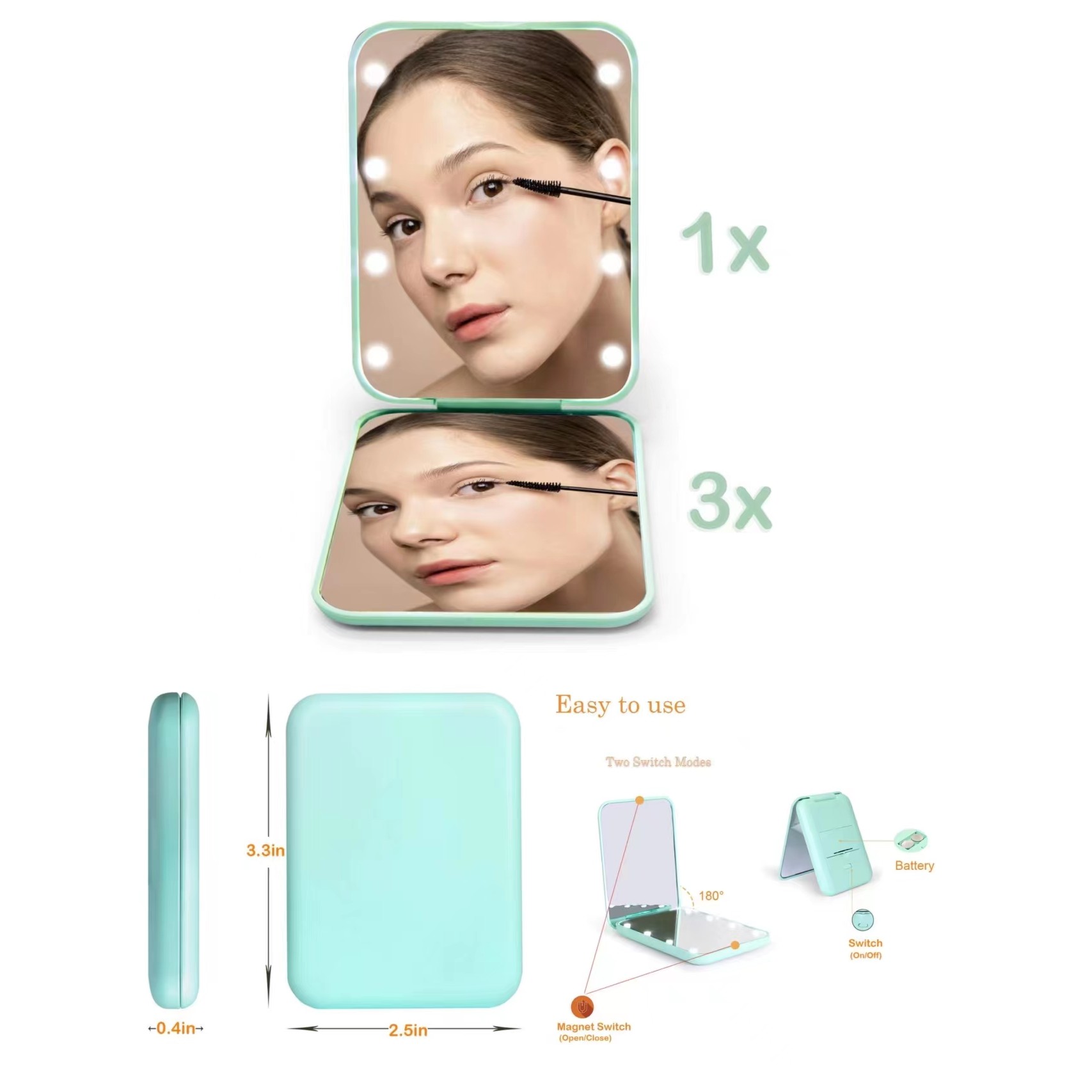 Makeup Mirror with LED Ligh 2