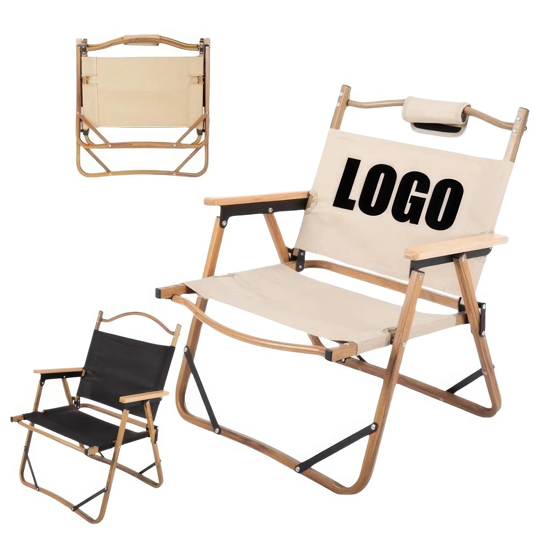 Foldable Outdoor Camping Beach & Director Chair - Iron Parts 2