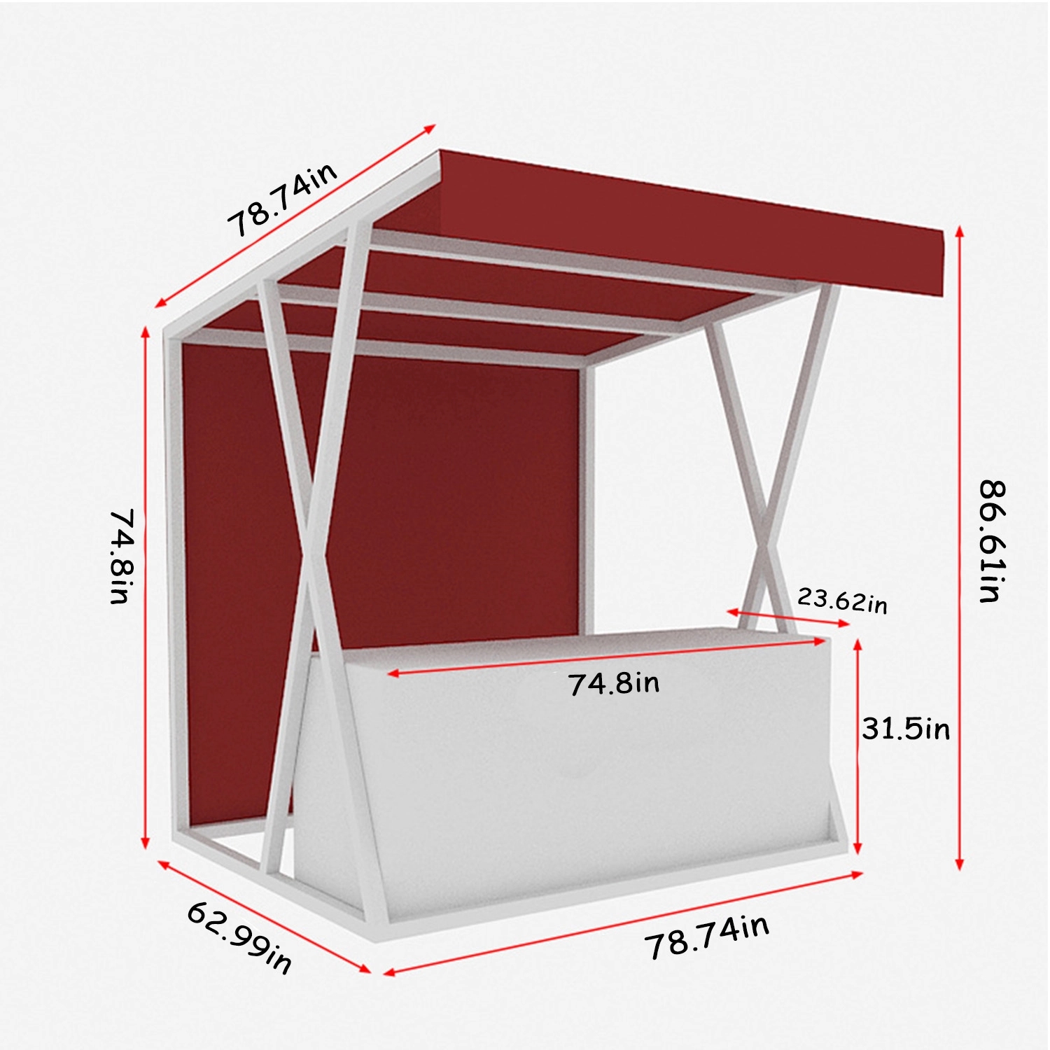 Outdoor Stall With Counter 1