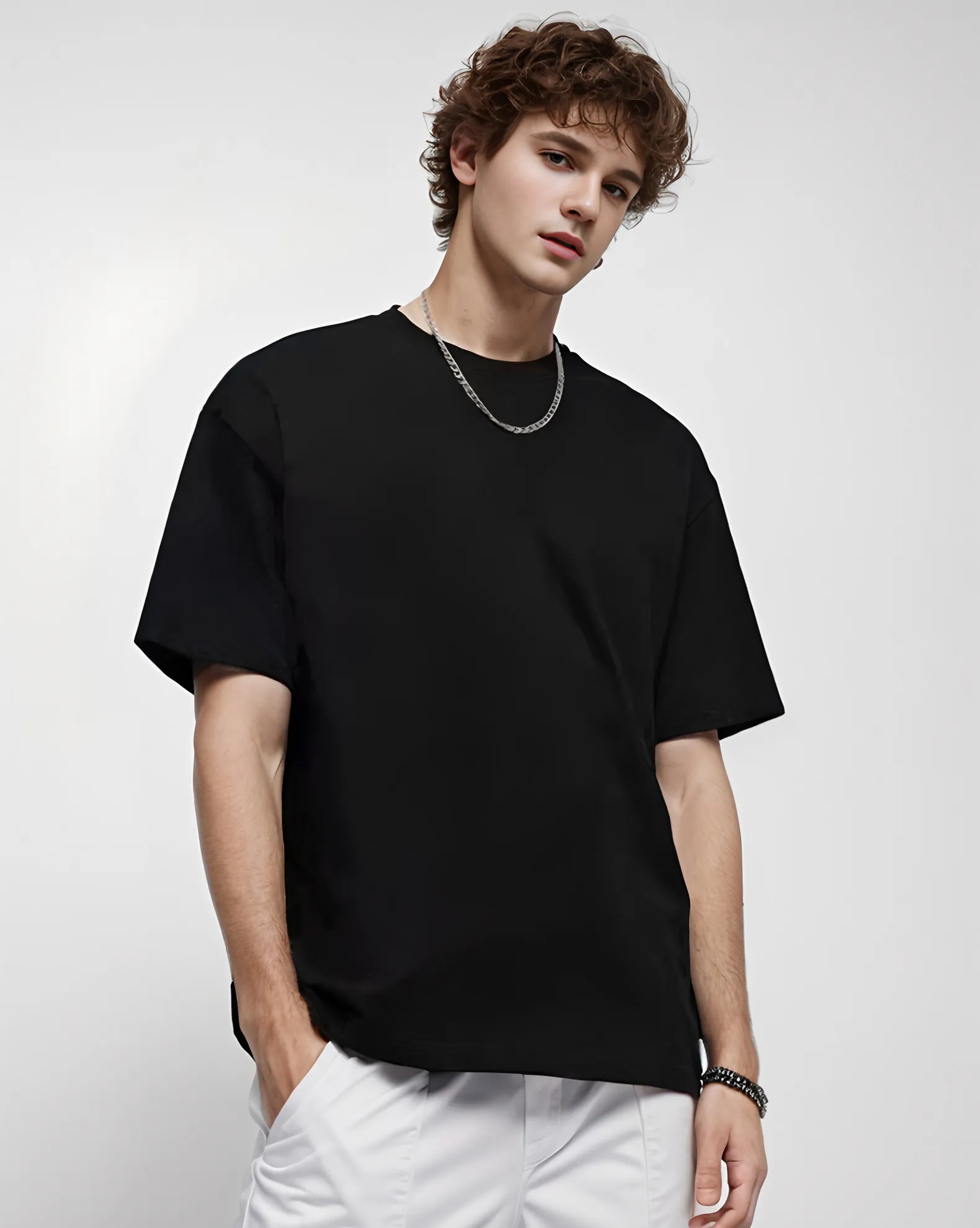 Bulk 230G Heavyweight Cotton Tshirts Blank For Custom Logo Printing 6