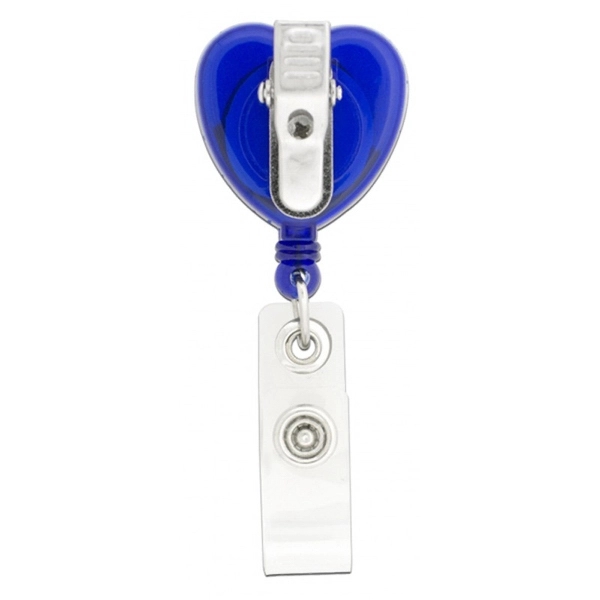 Heart Retractable Badge Holder 3
