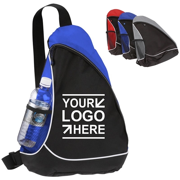 Advertising polyester sling backpack 2