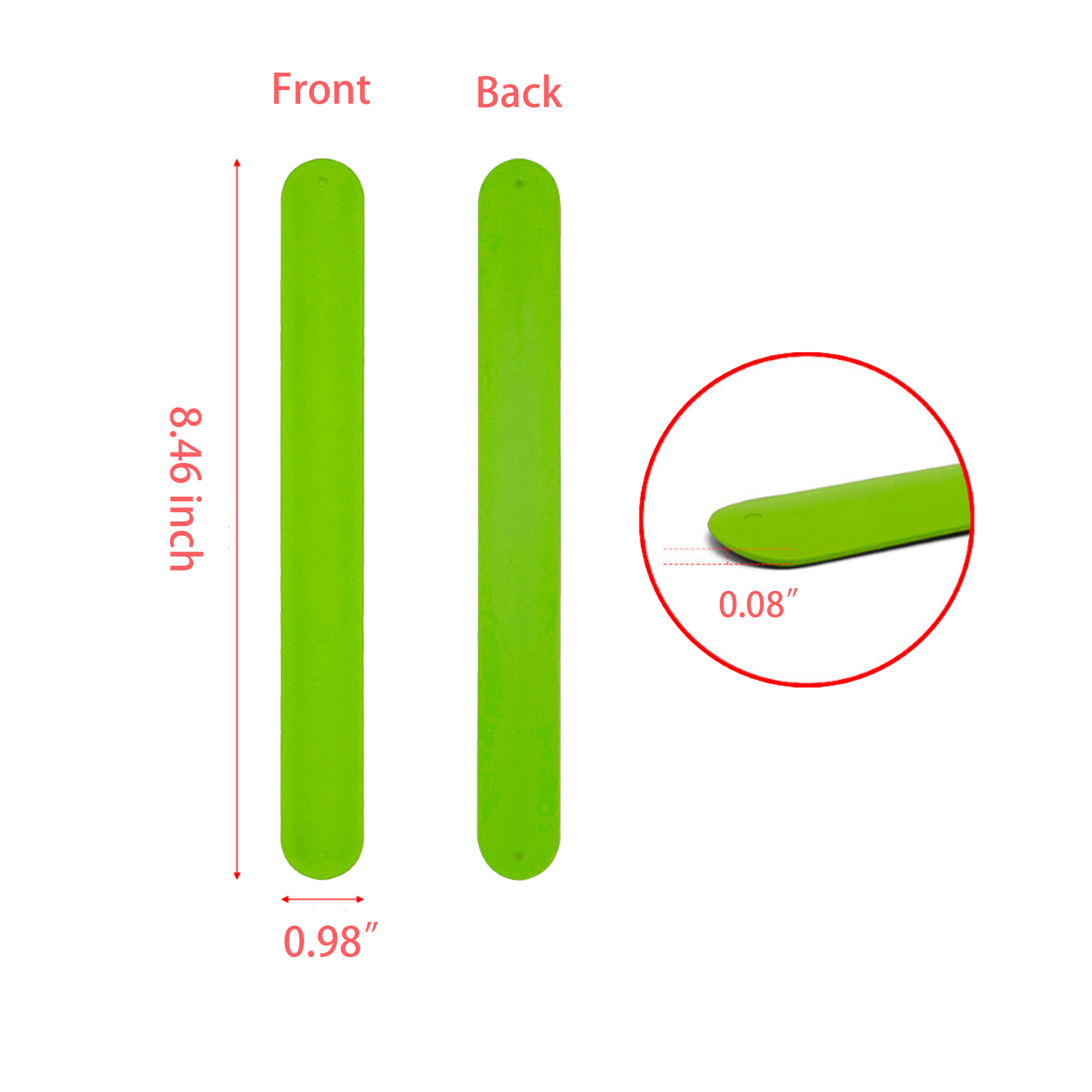 MOQ:100pcs Silicone Snap Bracelet 3