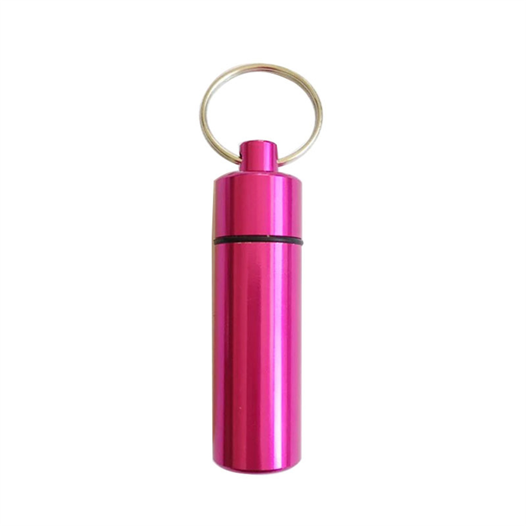 Waterproof Aluminum Pill Case w/Keychain 6