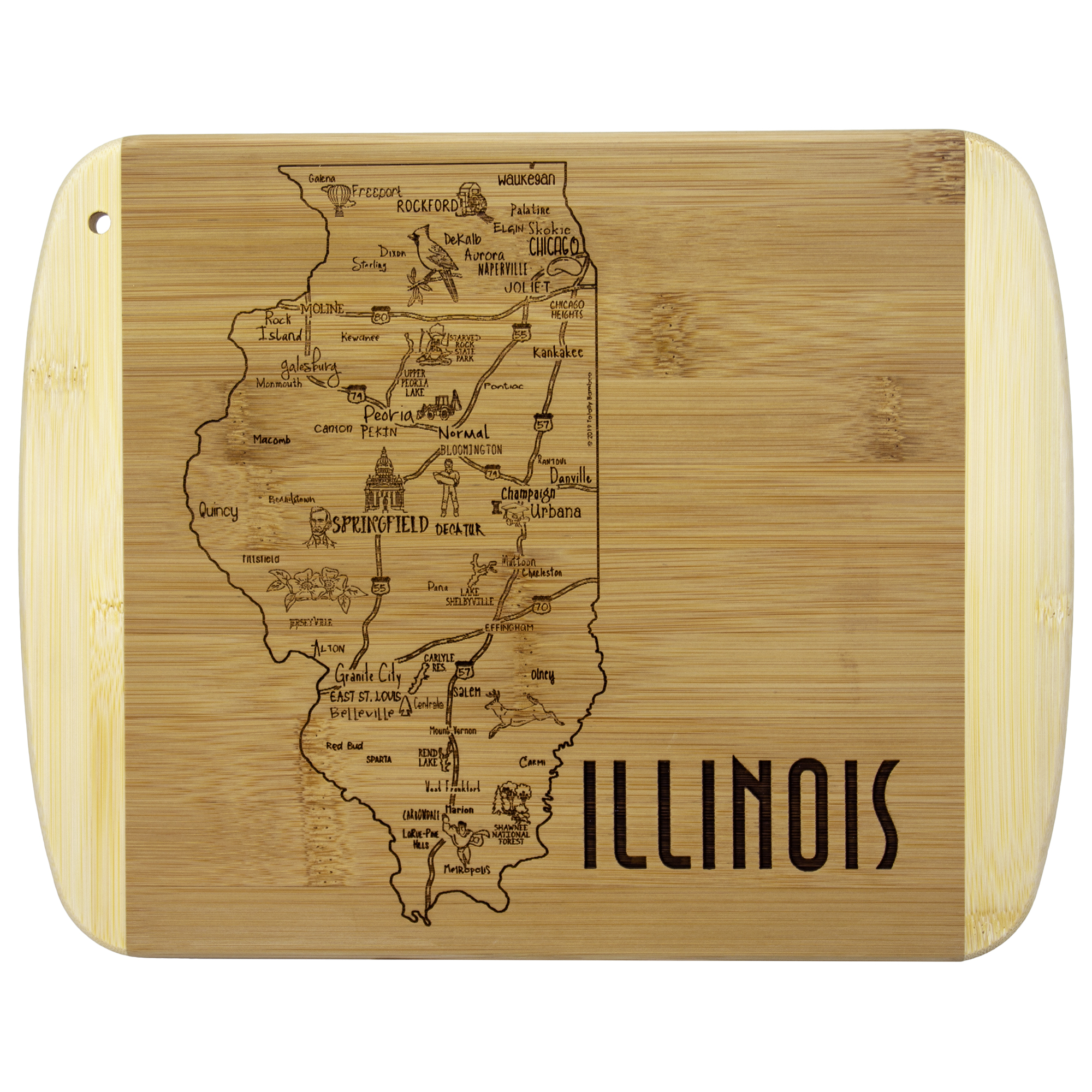 A Slice of Life Illinois Serving & Cutting Board 5
