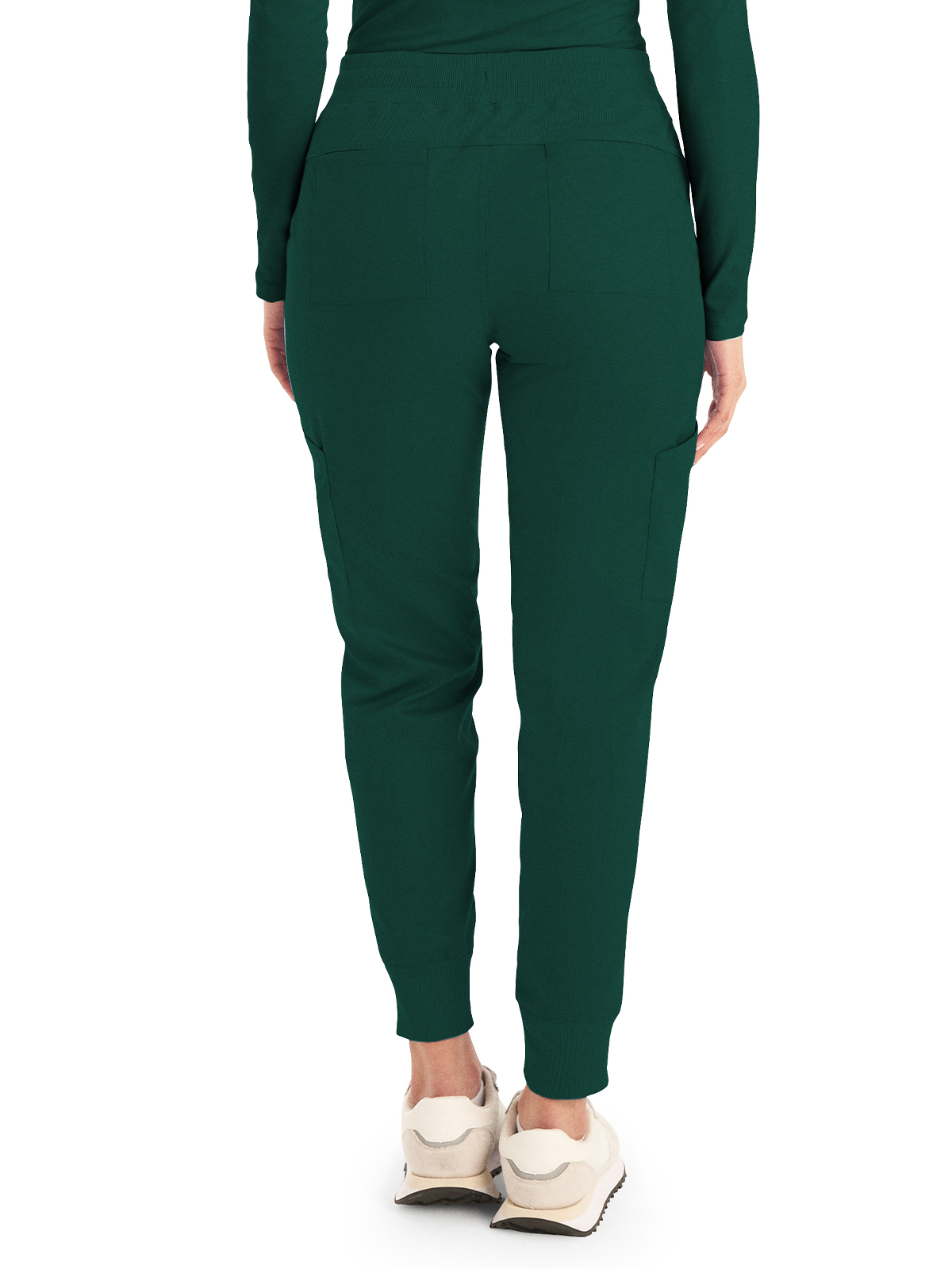 Landau - ProFlex - Women's Six-Pocket Mid-Rise Elastic-Back Waist Jogger Pant 42