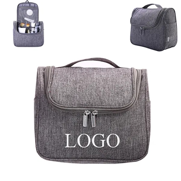 Logo heathered hanging Toiletry Bag 1
