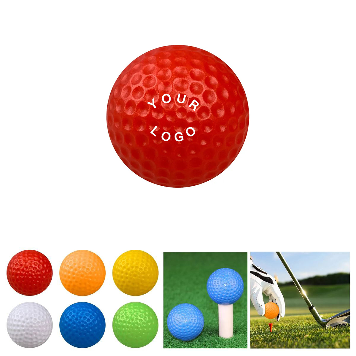Vibrant Color Golf Balls for Casual Games 1