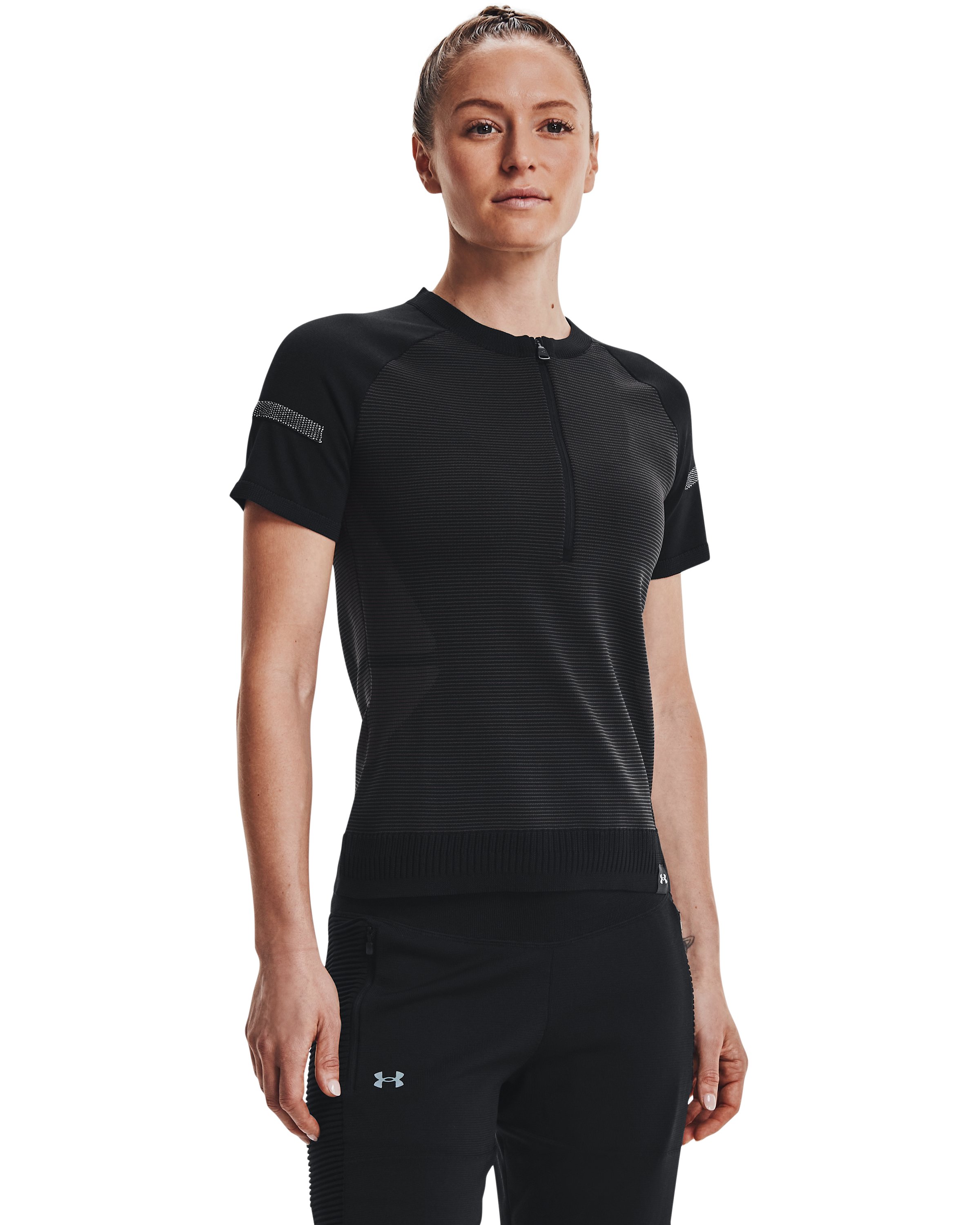 UA IntelliKnit Women's Zip Short Sleeve 2