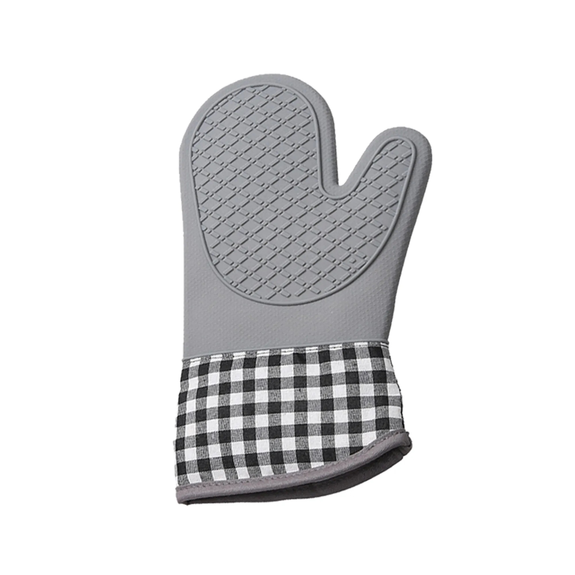 Silicone Mitts 600Fahrenheit Heat Resistant Non-Slip Kitchen 3